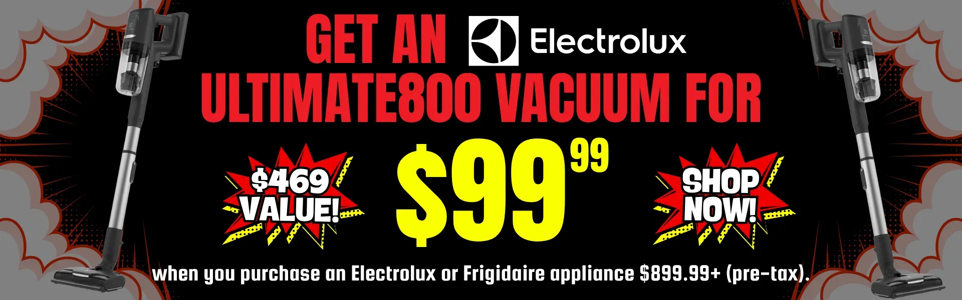 Get an Electrolux Vacuum for $99.99!